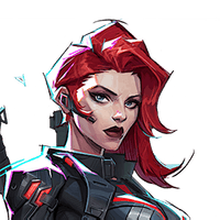 the hero Black Widow in marvel rivels tier list and it's win rate